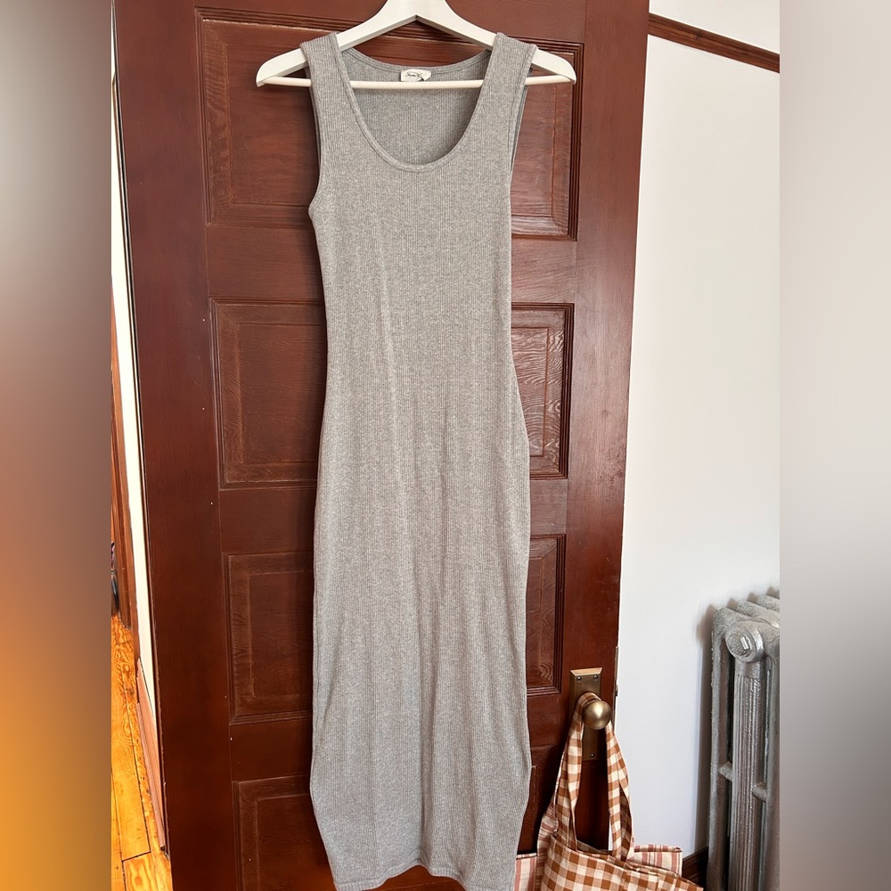 American Vintage Sleeveless Maxi Dress in Light Gray